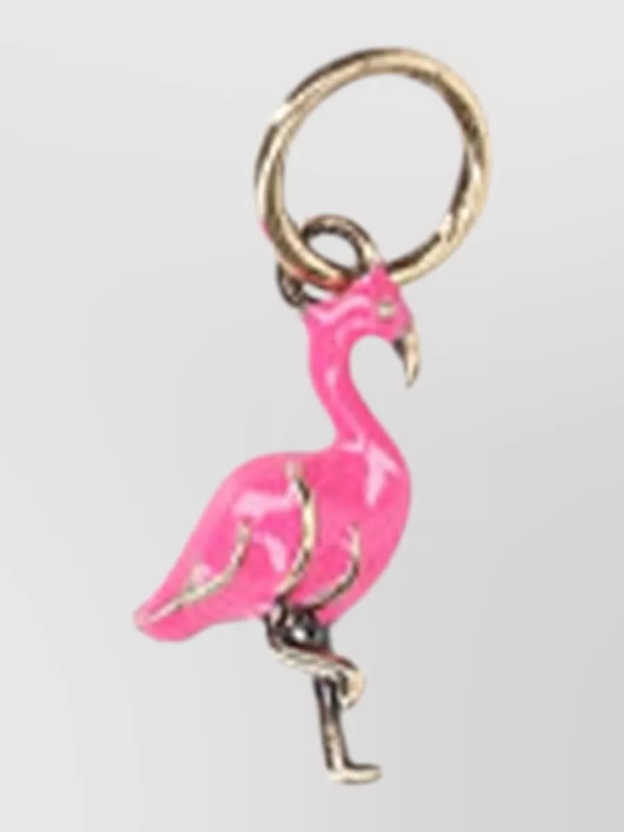 Chloé Brass Flamingo Keyring