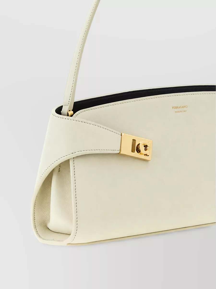 Ferragamo The Hug Bag Leather Clutch Bag