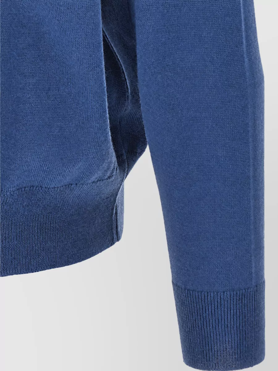 John Smedley Merino Wool Ribbed Long-Sleeve Shirt