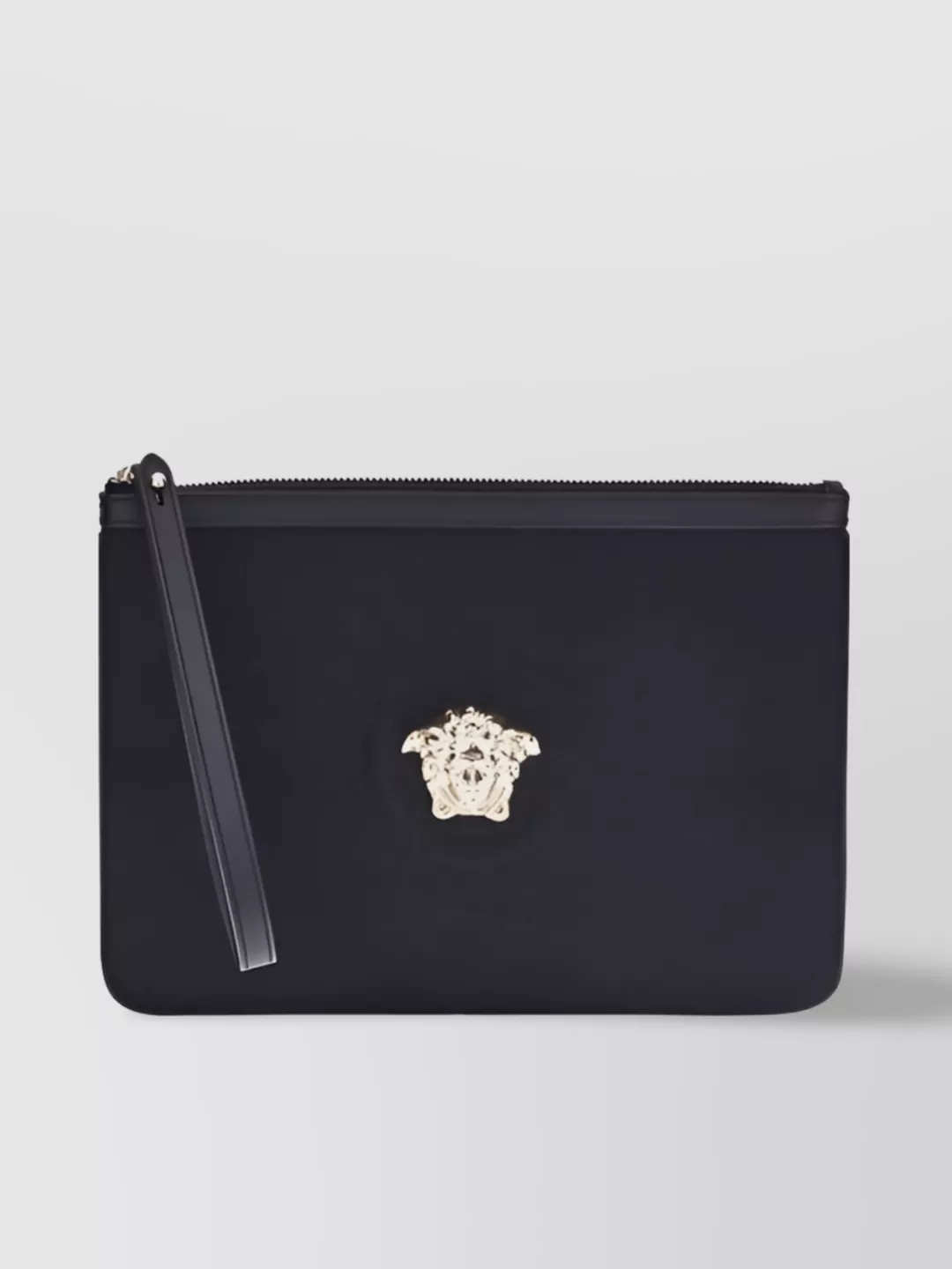 Versace Medusa Canvas Pouch Wrist Strap
