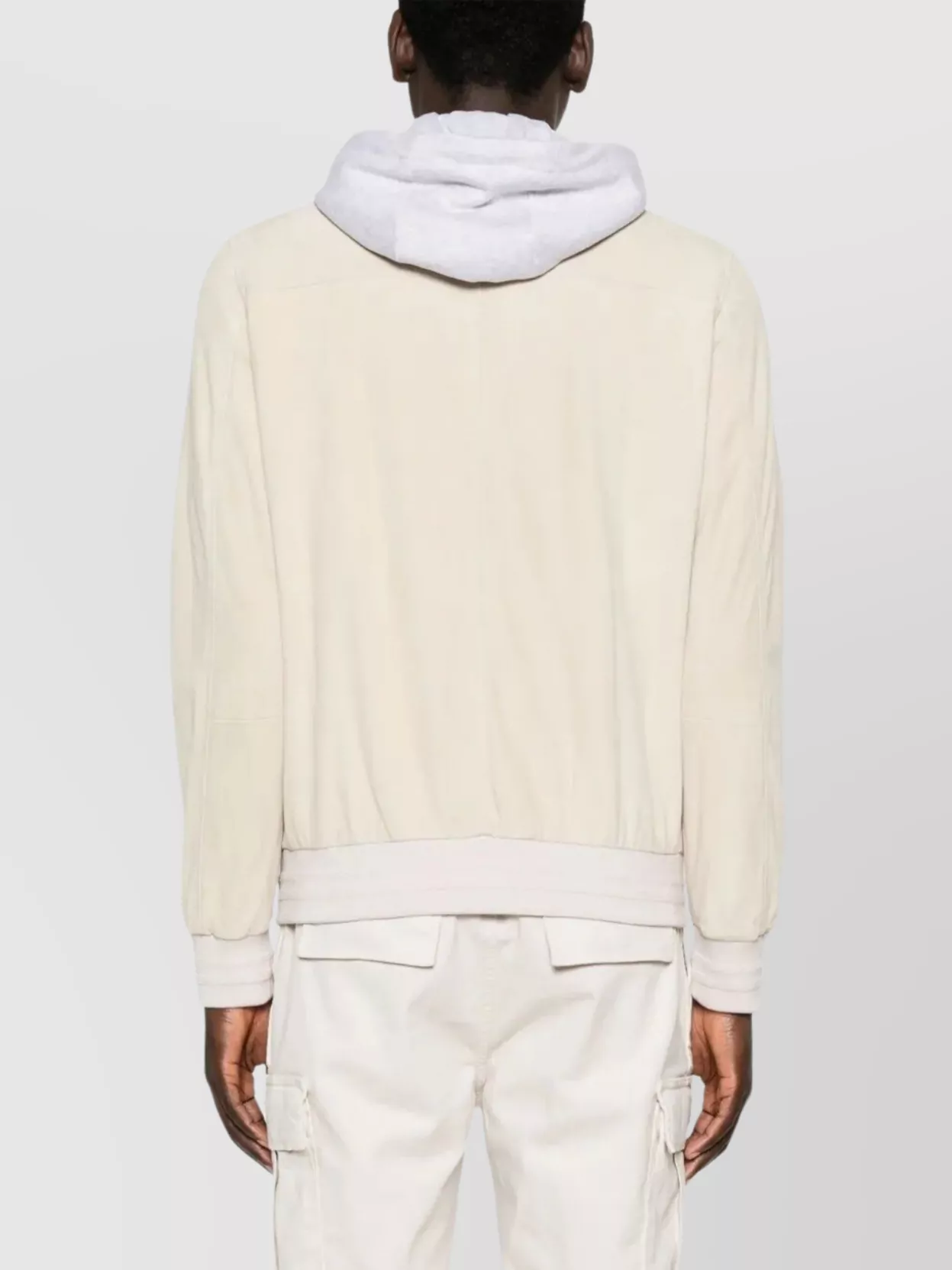 Shop Eleventy Automatic Button Hooded Bomber Jacket