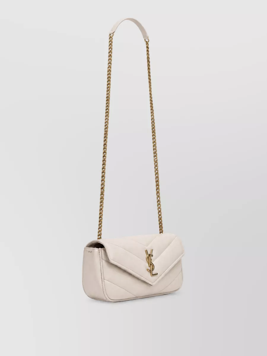 Saint Laurent Loulou Mini Clutch Bag Chain Strap
