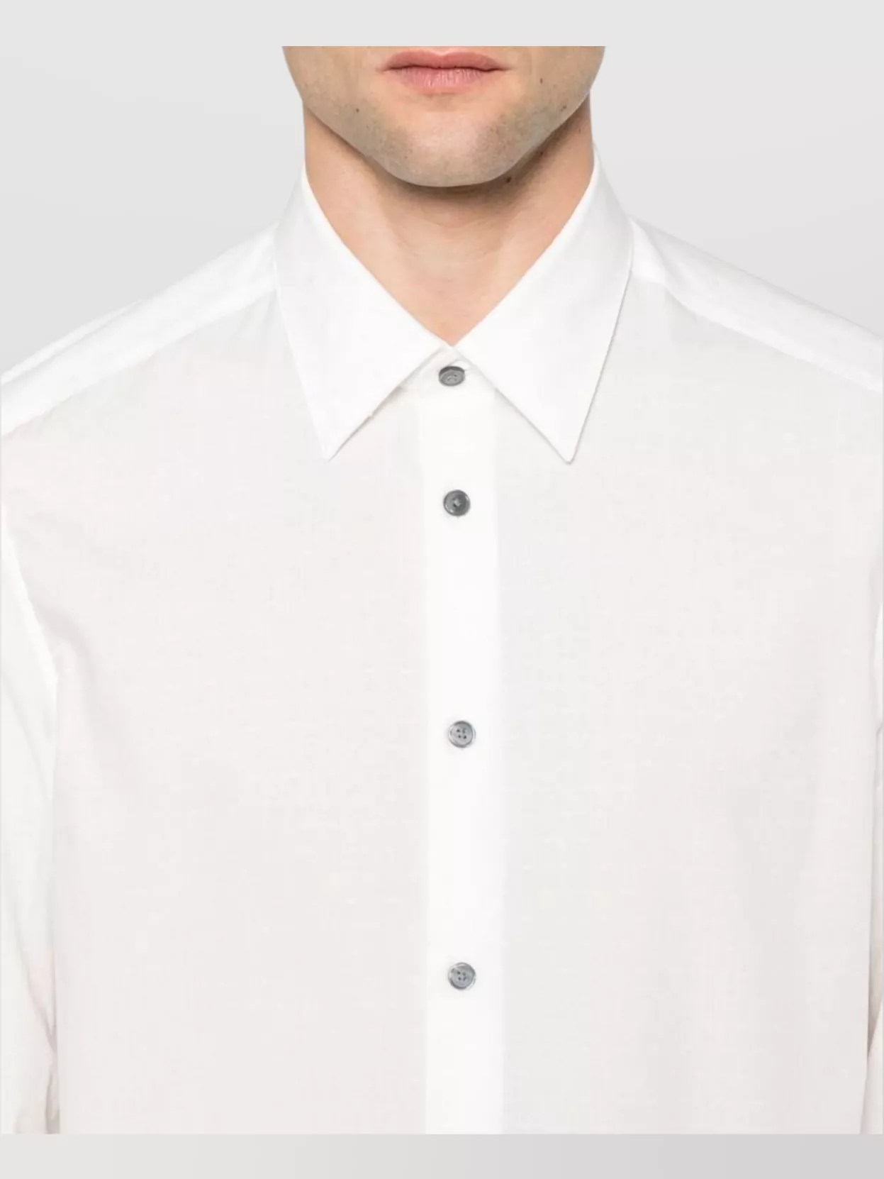 Emporio Armani Logo Print Cotton Shirt