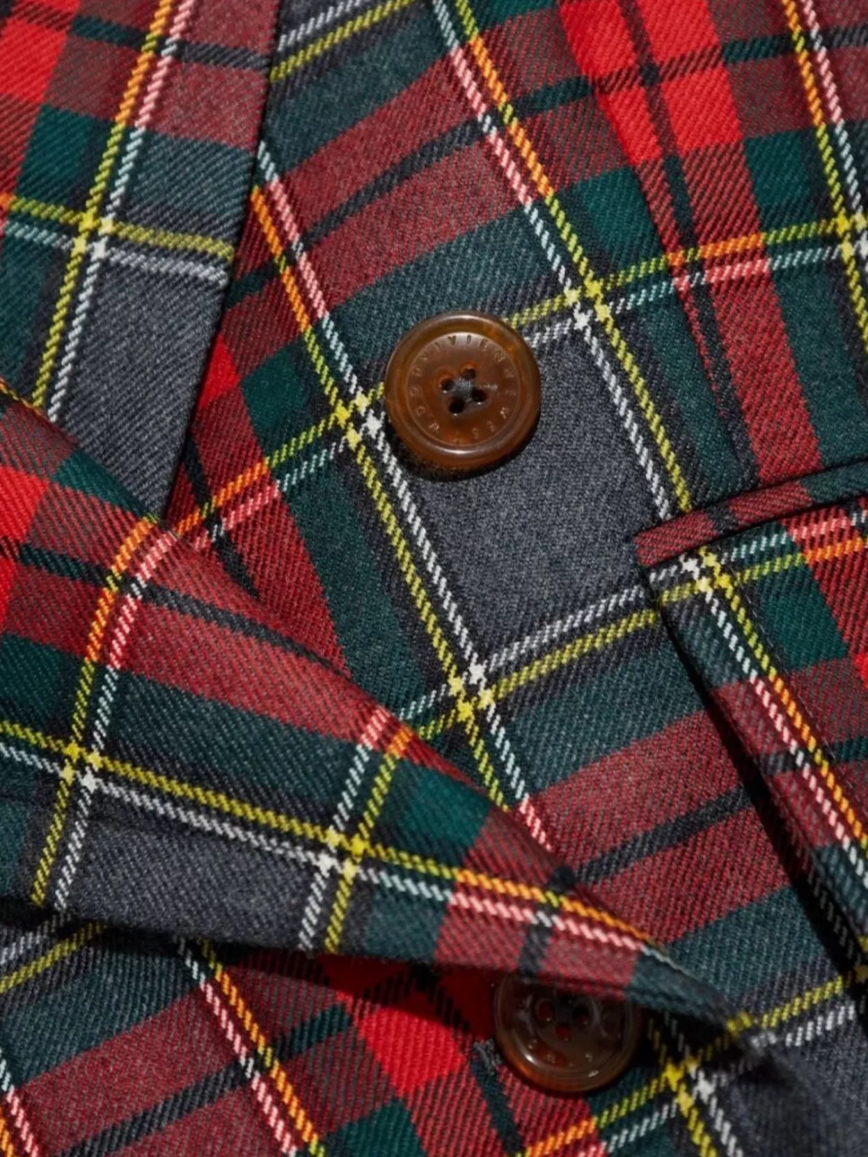 Vivienne Westwood Structured Plaid Peak Lapel Blazer