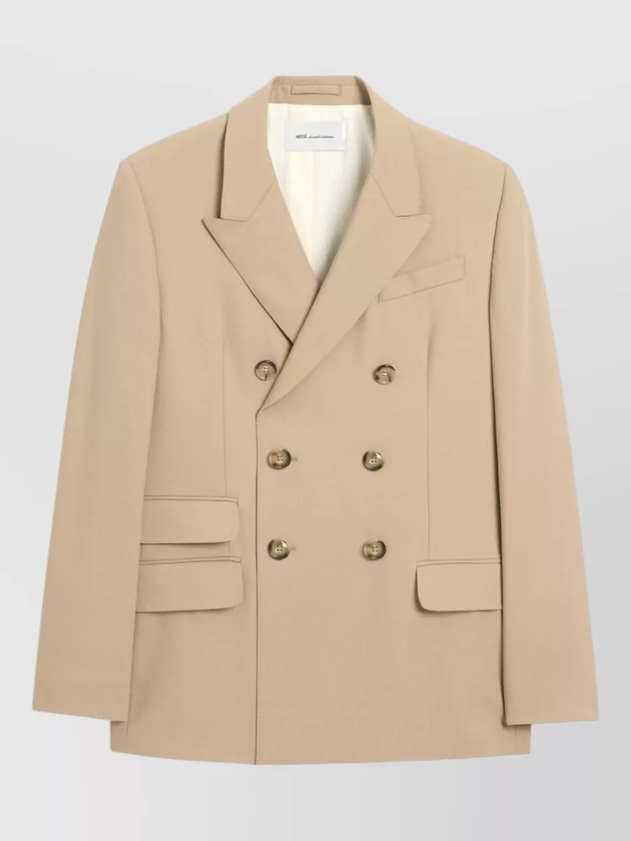 Ami Paris Virgin wool double-breasted blazer