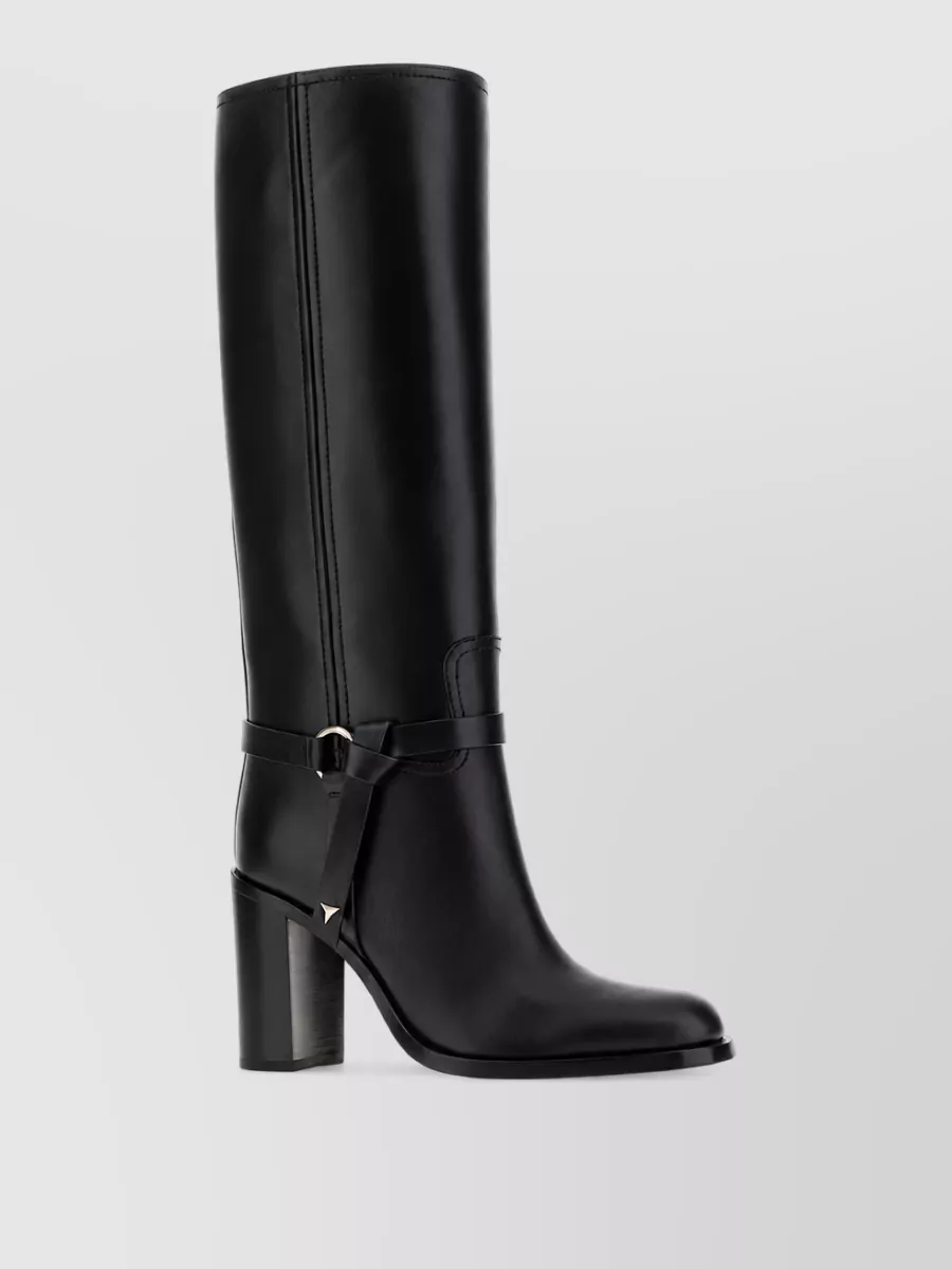 Fendi Leather Knee-High Boots