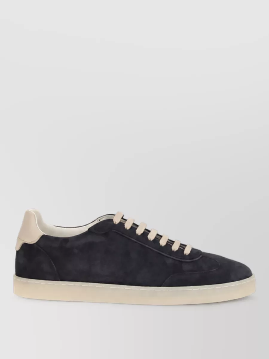 Brunello Cucinelli Leather Low Top Sneakers