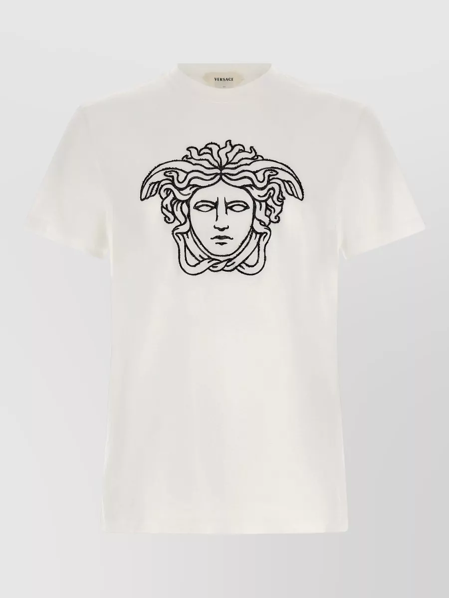 Versace embellished cotton crew-neck t-shirt
