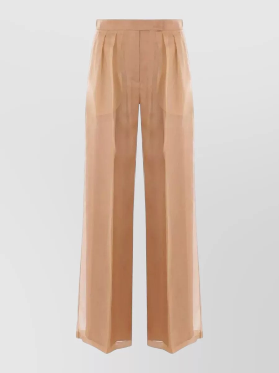 Max Mara Silk Wide-Leg Trousers