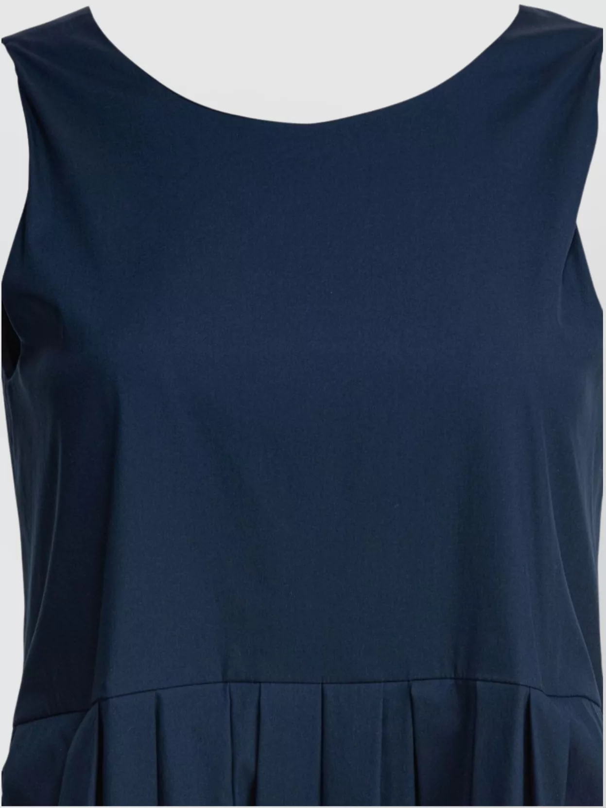 Shop 's Max Mara Pleated Skirt Midi Length Dress Scoop Neckline