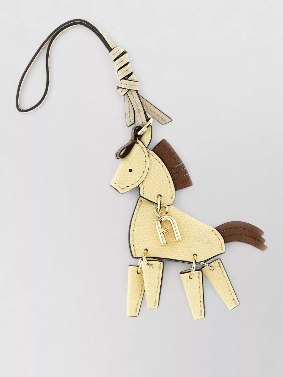 Furla leather horse charm