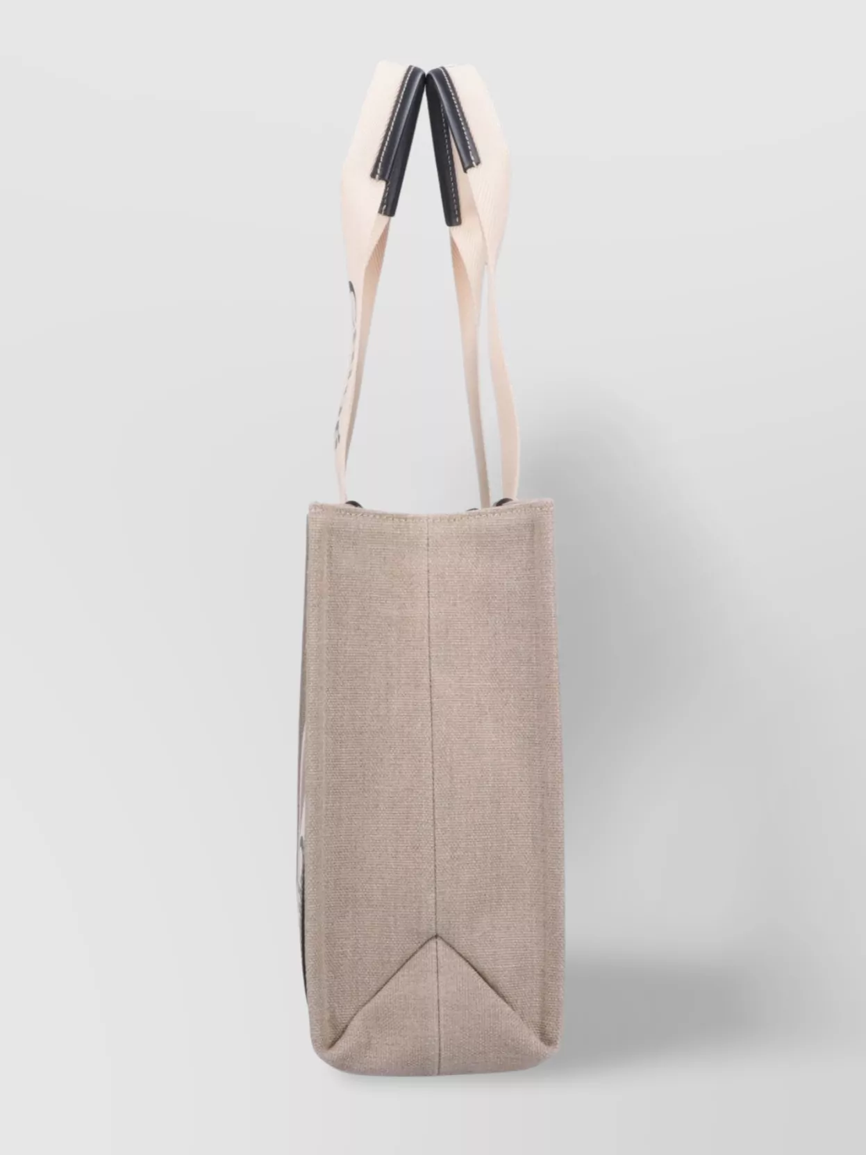 Chloé Stitched Contrast Tote Bag Handles Shape