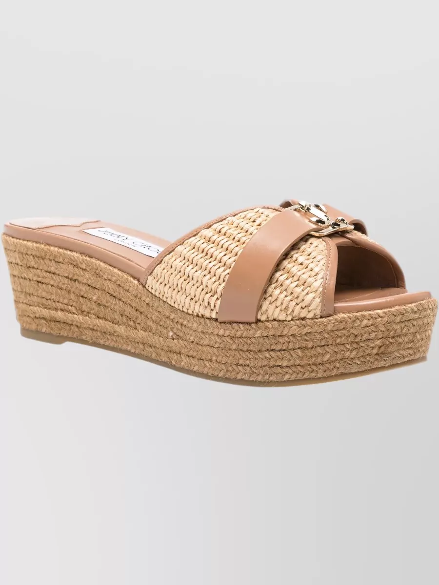 Jimmy Choo Rope Wedge Mules