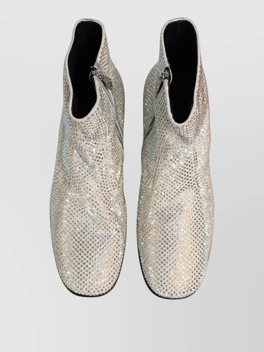 Dolce&Gabbana Crystal-Embellished Ankle Boots