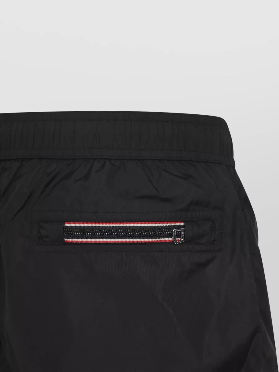 Moncler Swim Shorts Straight Fit Back Zip Pocket
