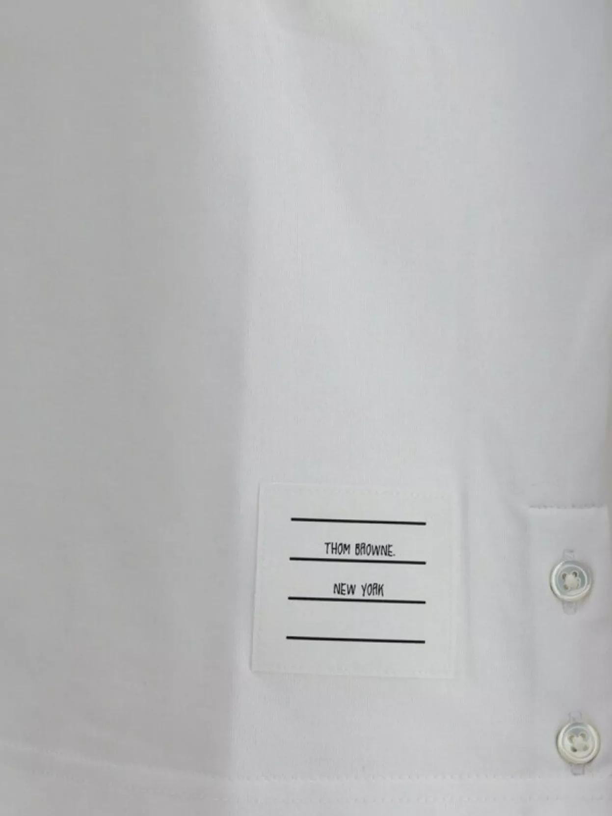 Thom Browne Ribbed Crew Neck Cotton T-Shirt With Contrast