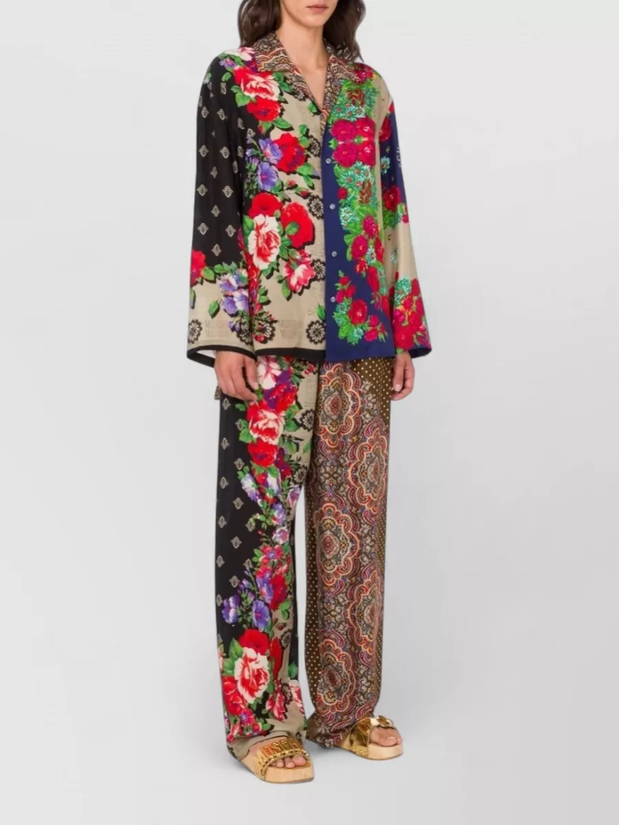 Moschino Silk Long-Sleeve Shirt