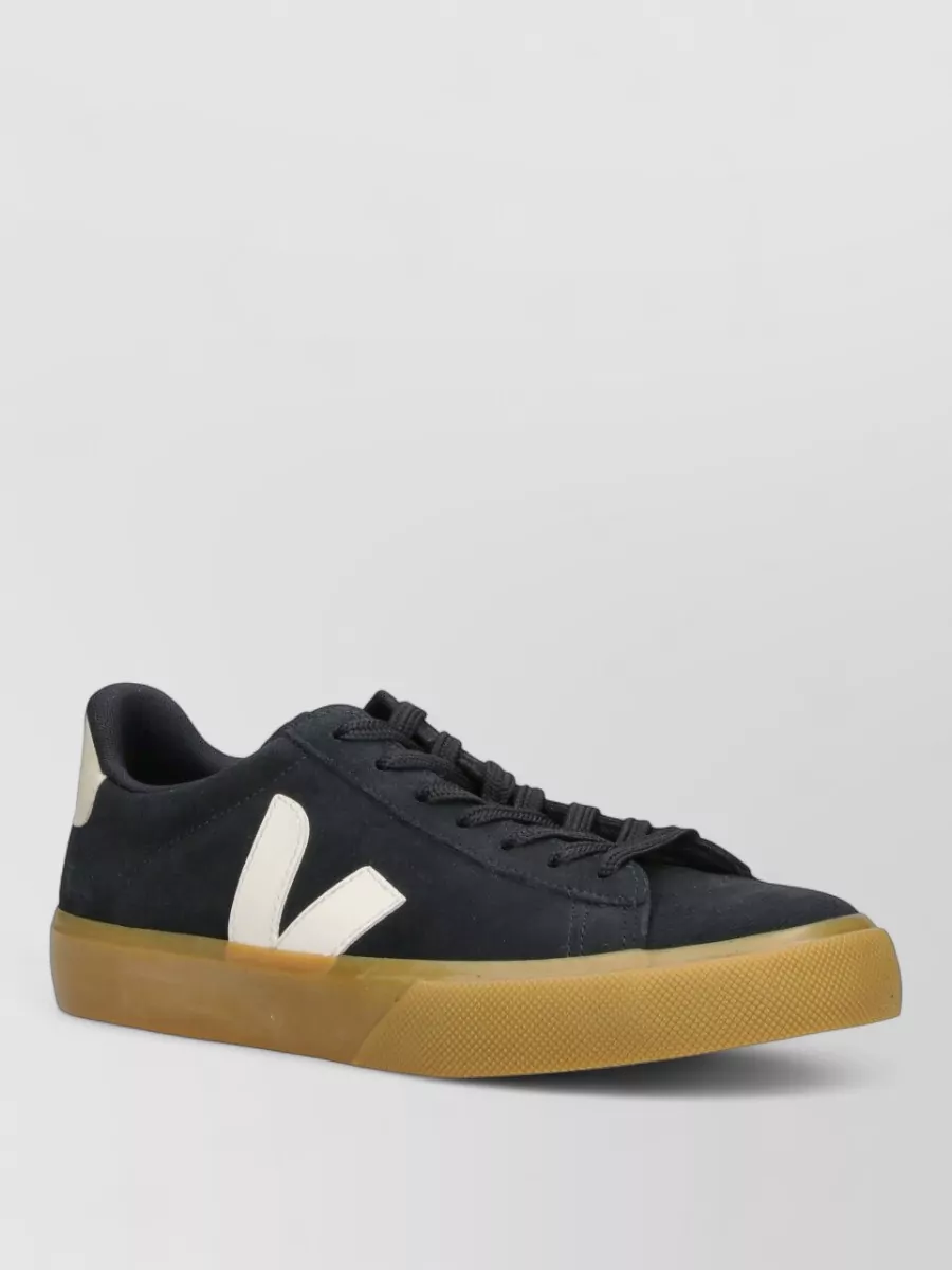 Veja suede low top lace-up sneakers