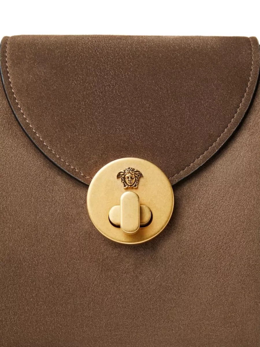 Versace Na Leather Shoulder Bag