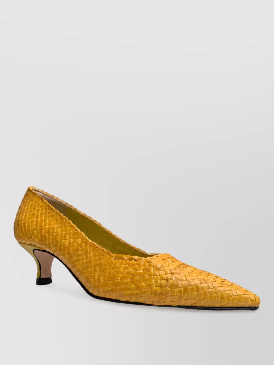 La Rose Woven Ballerina Pumps