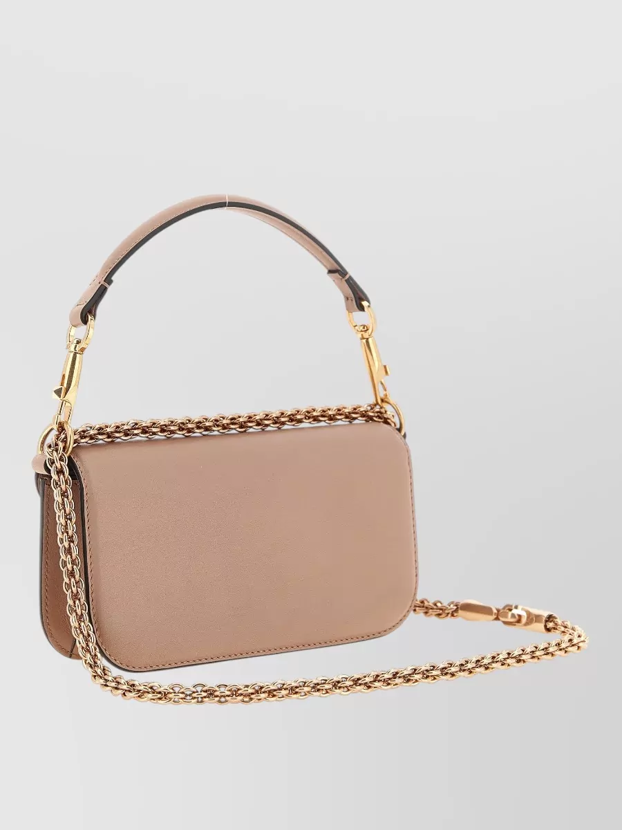 Valentino Garavani Locò Small Leather Clutch Bag