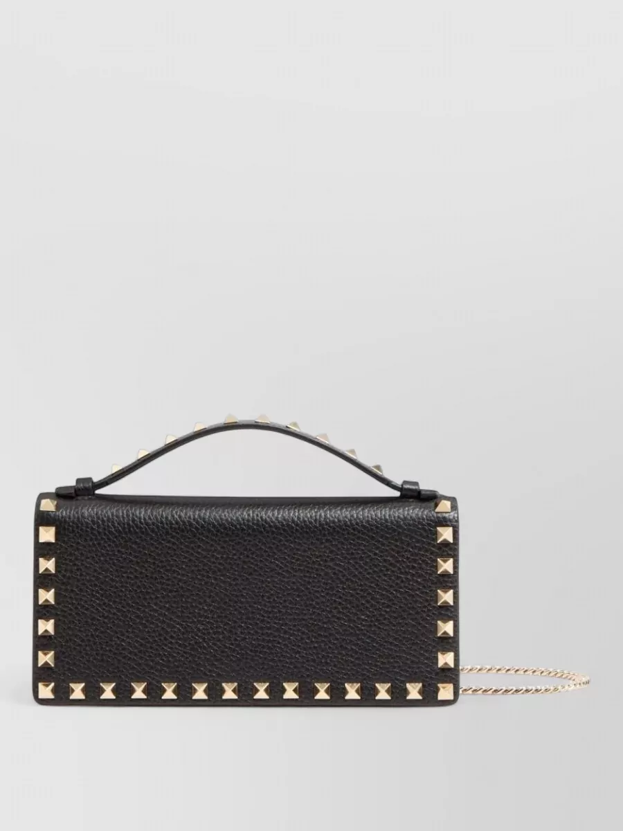 Valentino Chain Wallet Featuring Studded Design