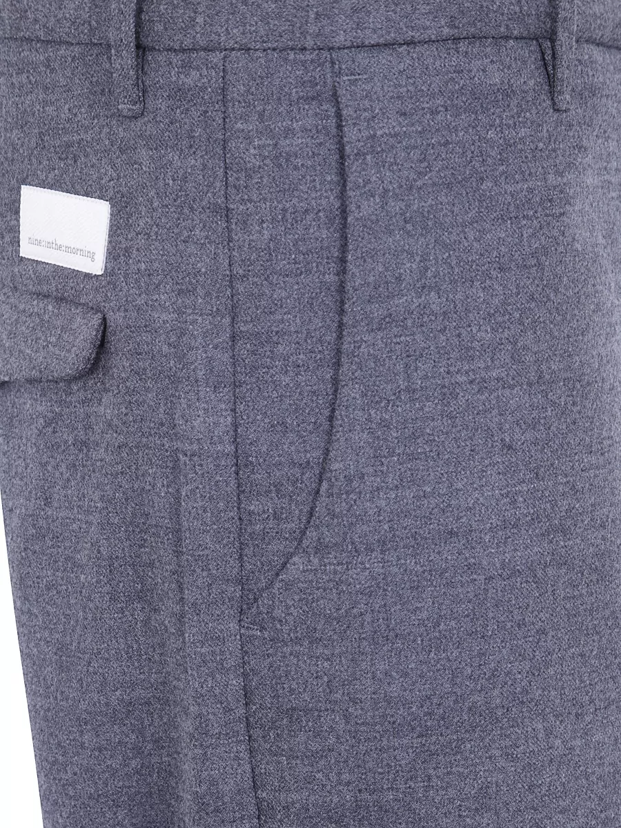 Nine In The Morning Wool Wide Leg Trousers