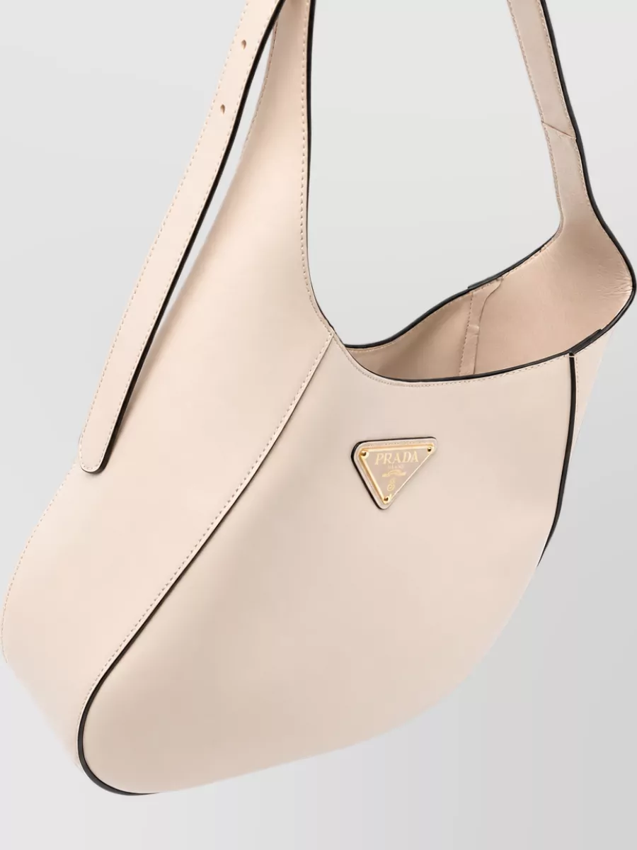 Prada Triangle Leather Shoulder Bag