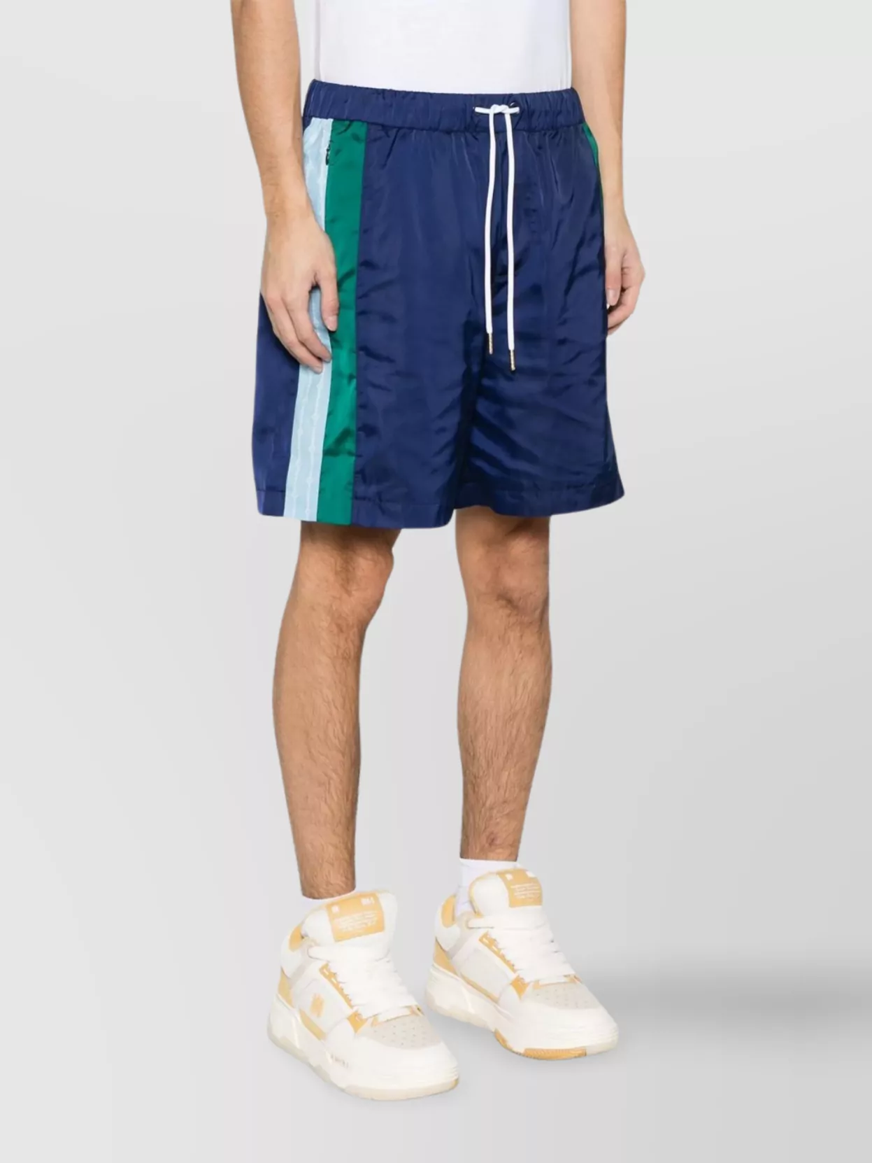 Casablanca Pleated Nylon Sports Shorts