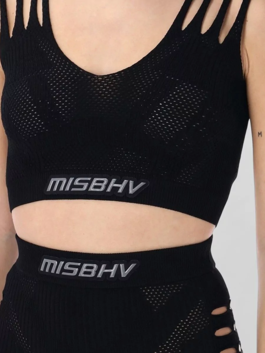 Misbhv Ribbed Cropped Tank Top