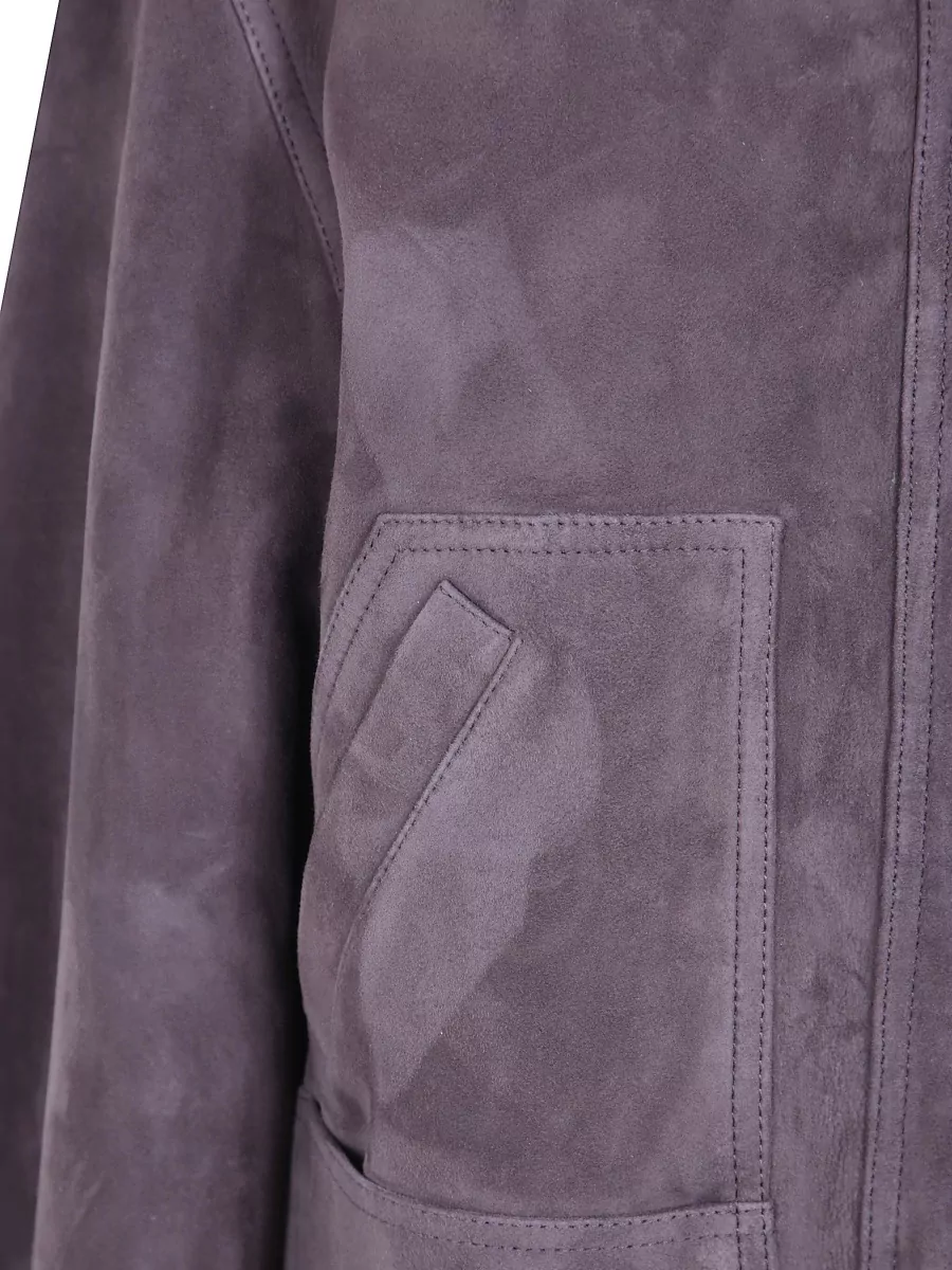 The Attico Leather Bomber Jacket