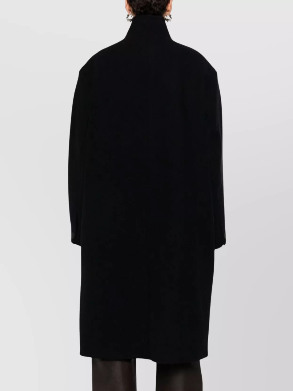 Studio Nicholson Wool Coat Featuring High Collar And Long Sleeves