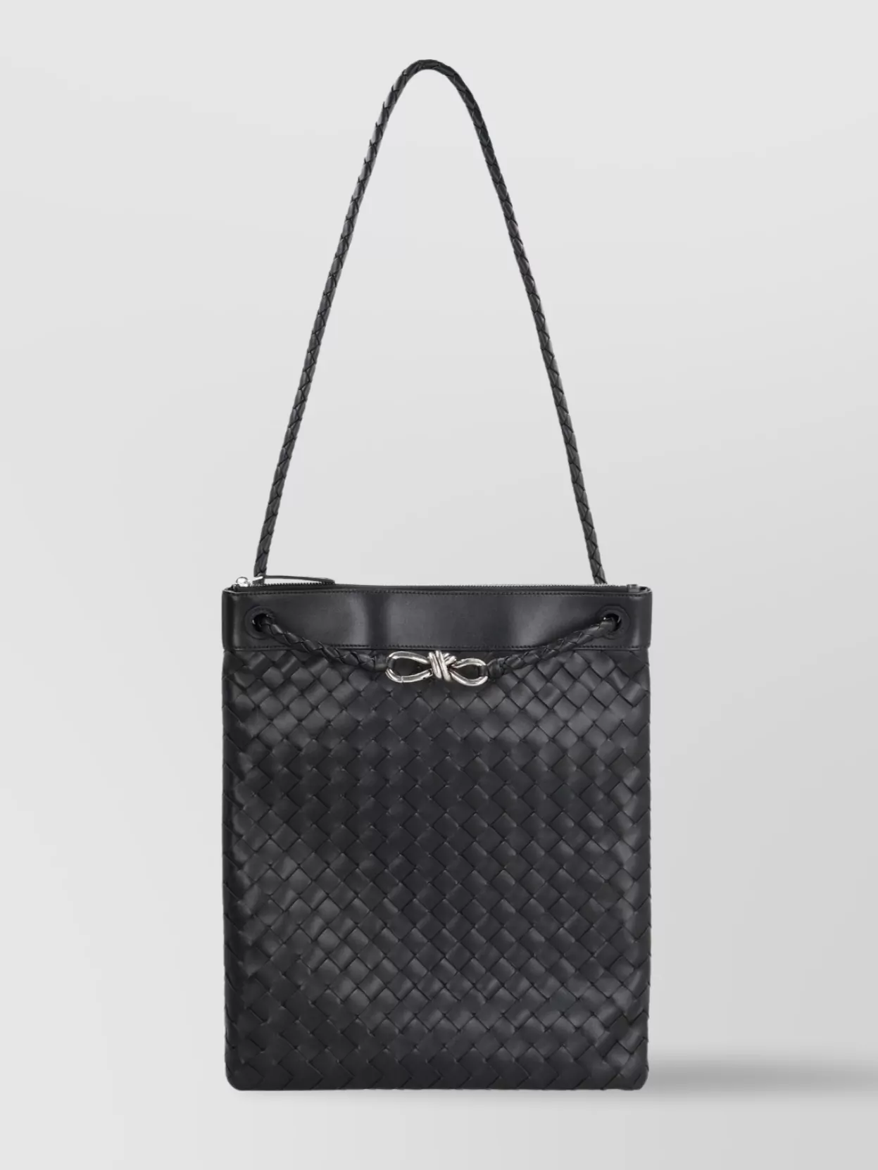 Bottega Veneta Leather Messenger Bag Andiamo