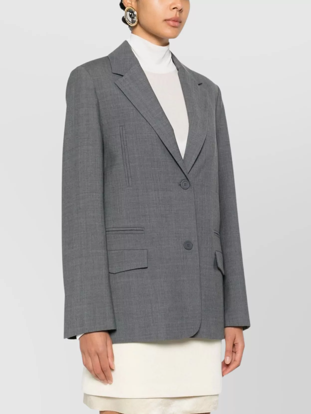 Semicouture Isabella Jacket With Flap Pockets And Lapels