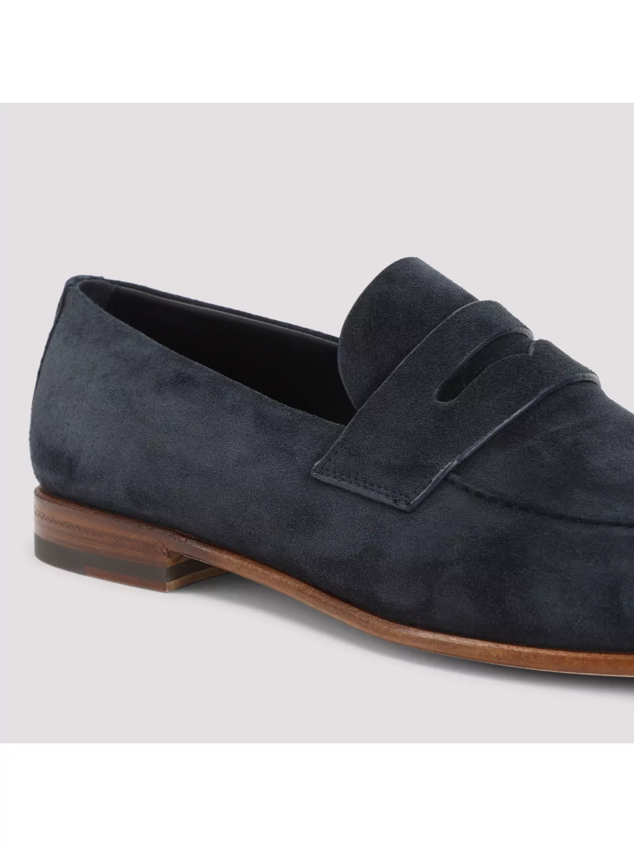 Giorgio Armani Mocassin Loafers With Round Toe And Penny Strap