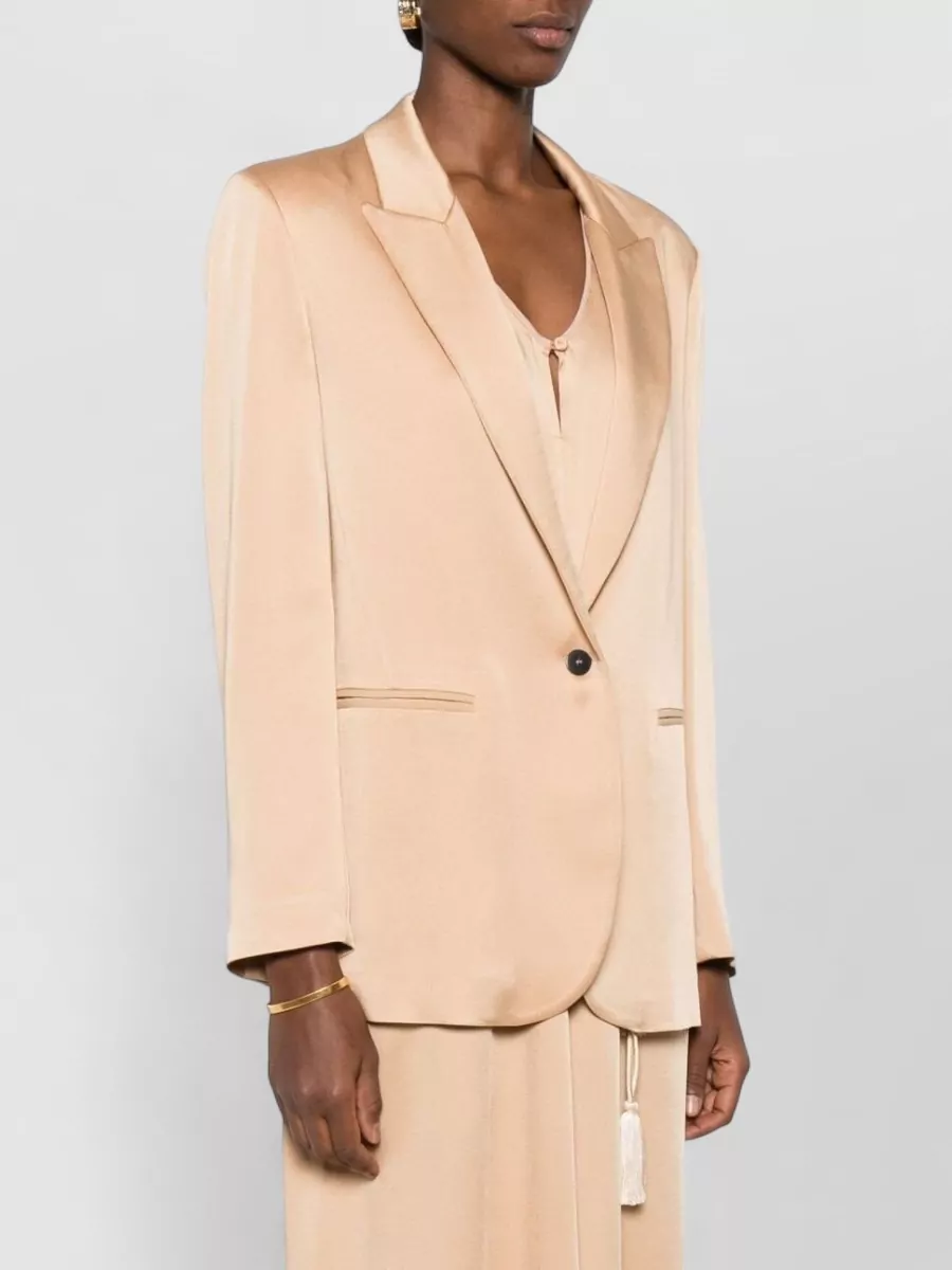 Forte Forte Tailored Blazer Jacket Peak Lapels Buttons