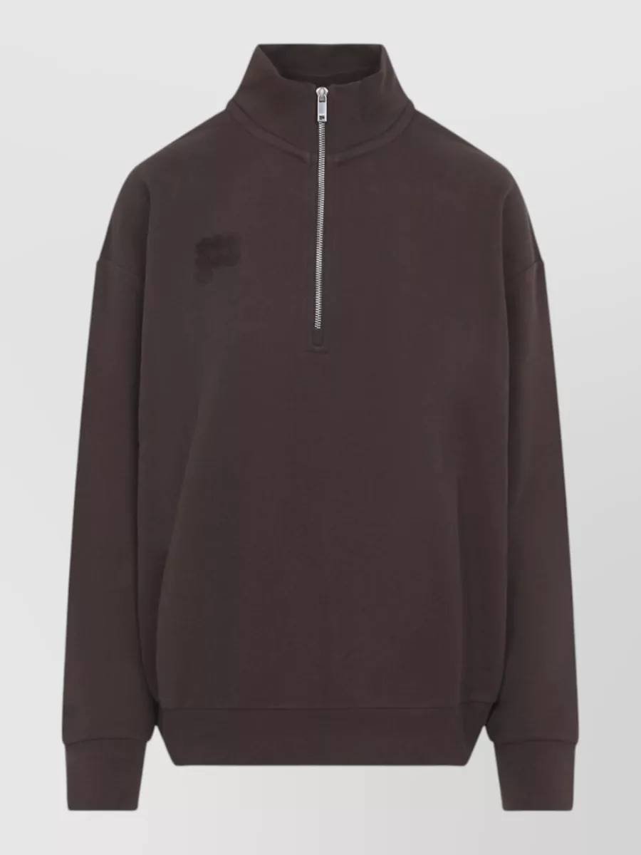 Pangaia Cotton Oversized Half Zip Sweatshirt
