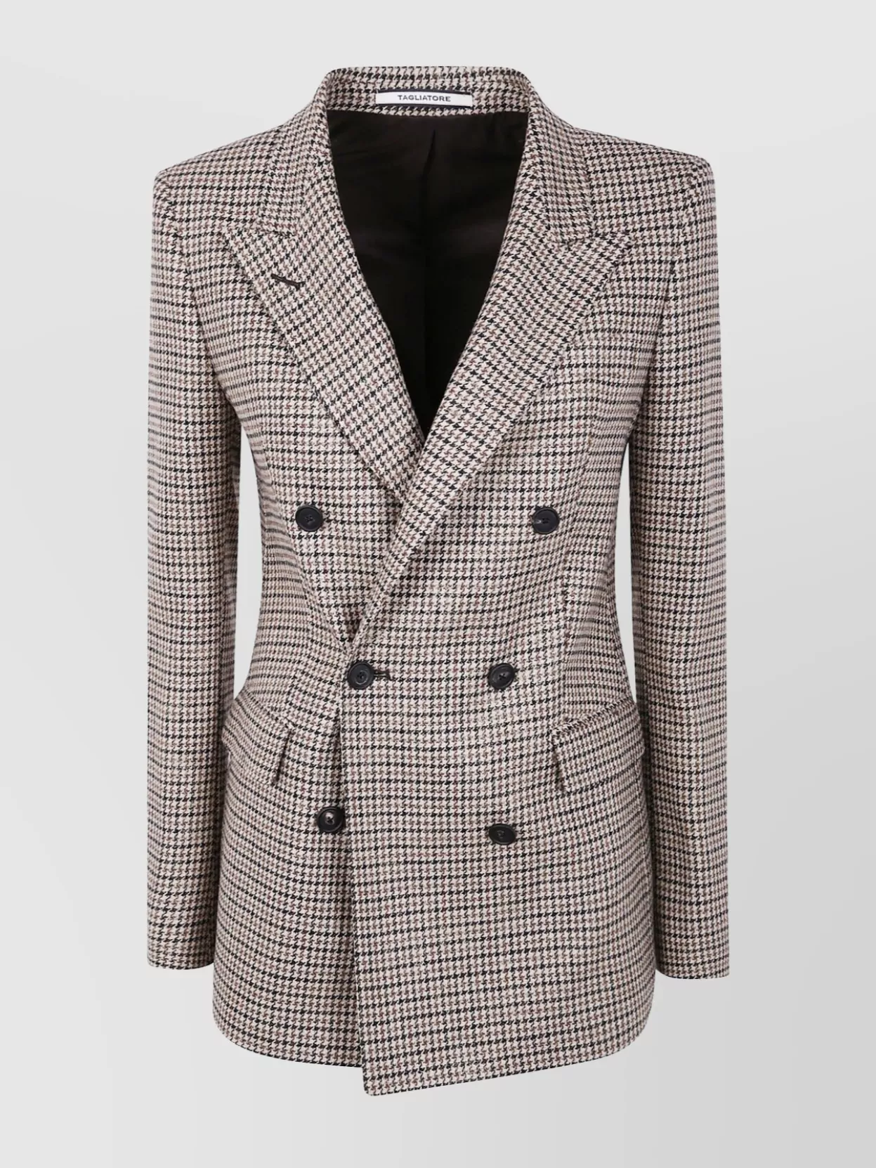 Tagliatore Houndstooth Double-breasted Blazer In Multi