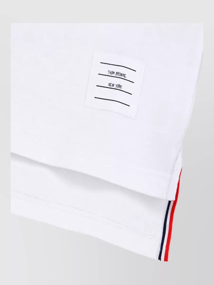 Thom Browne Striped Long-Sleeve Cotton Jersey T-Shirt