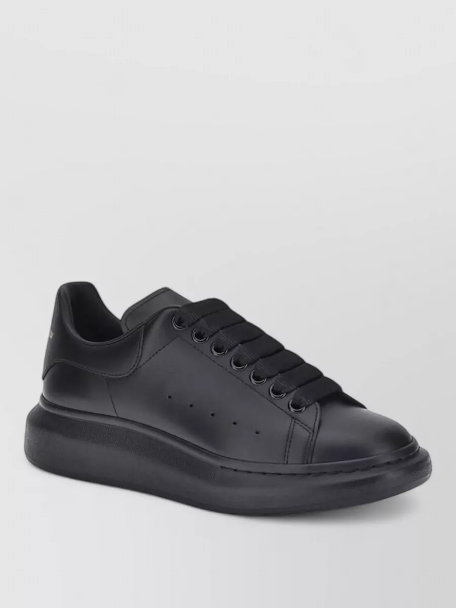 Alexander McQueen leather platform sneakers
