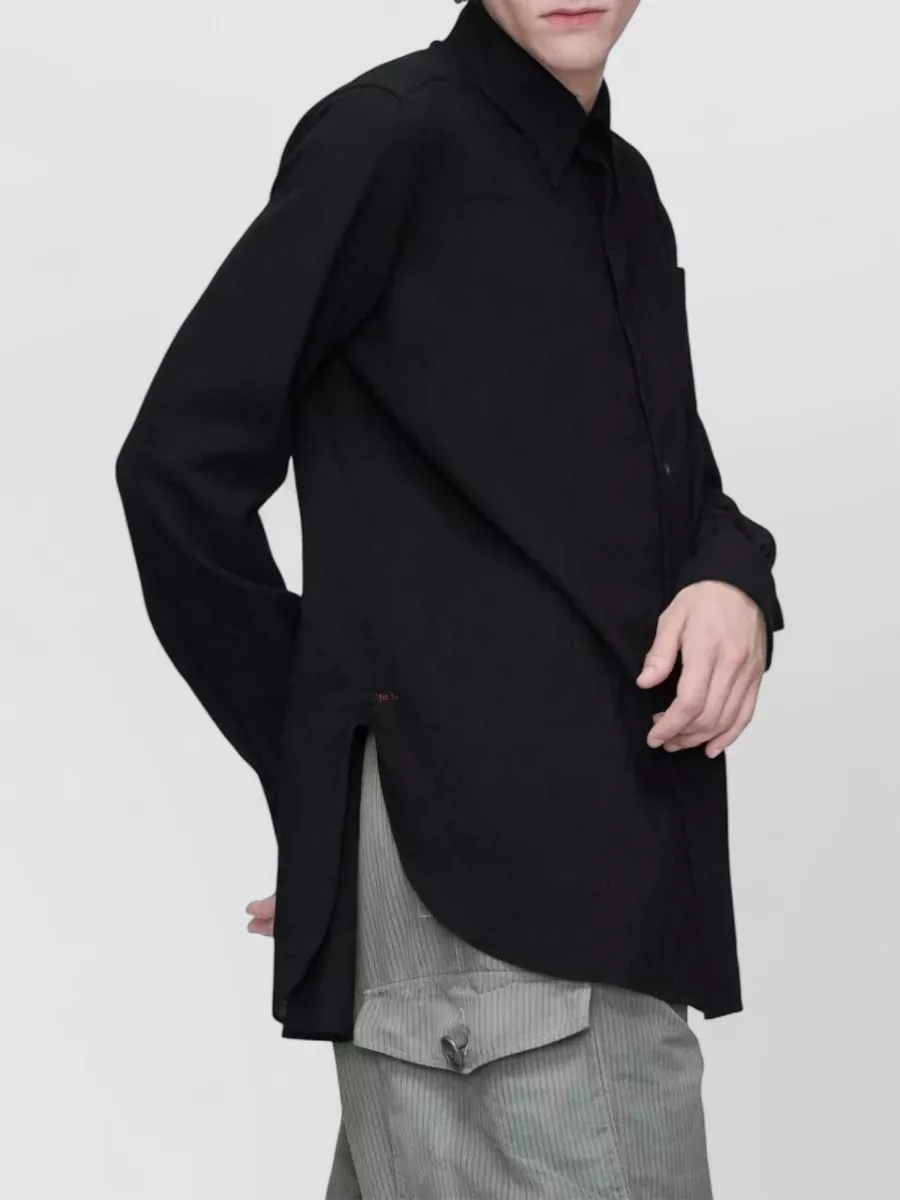 Maison Margiela Virgin Wool Long-Sleeve Shirt