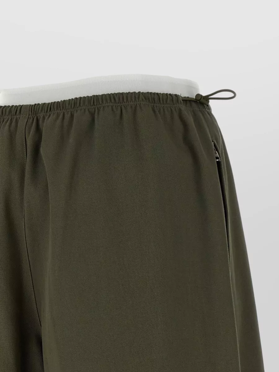 Alexander Wang Wide Leg Trousers Layered Waist Design