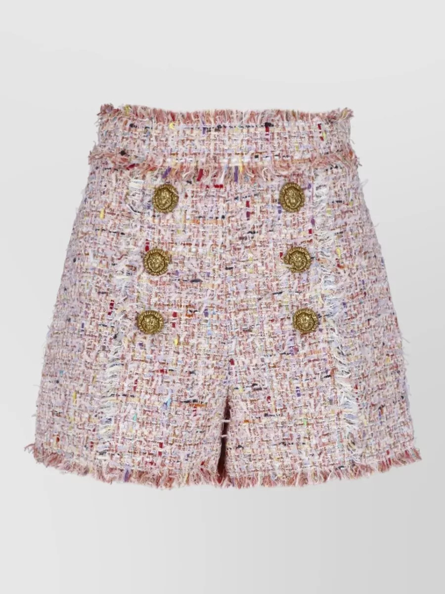 Balmain straight tweed tailored shorts