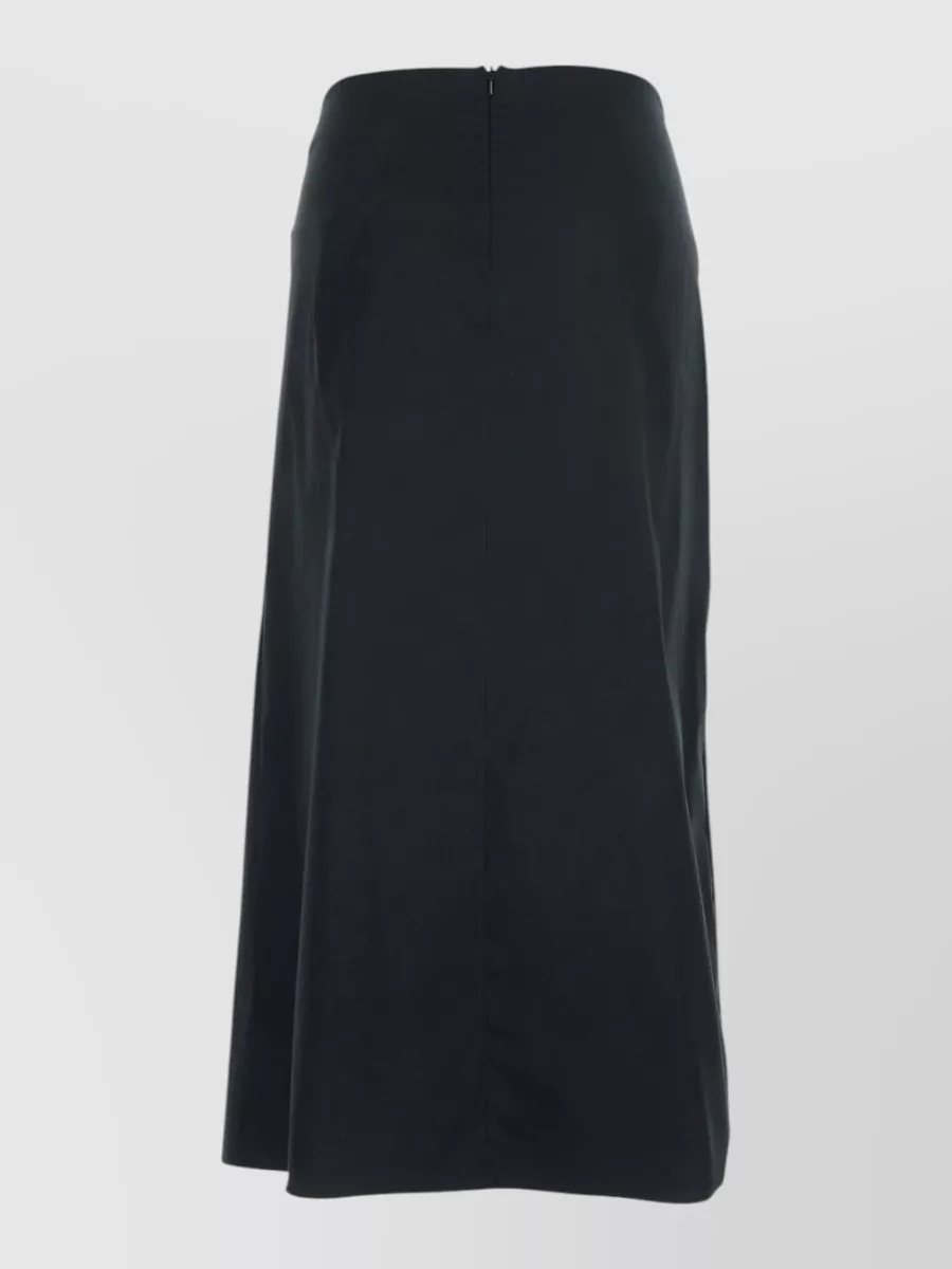 Max Mara asymmetric draped midi skirt