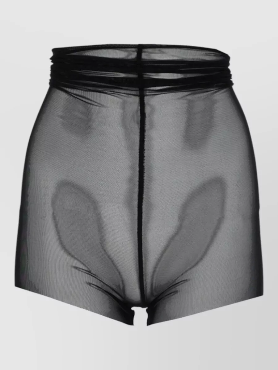 Rick Owens semi-sheer high-rise short shorts