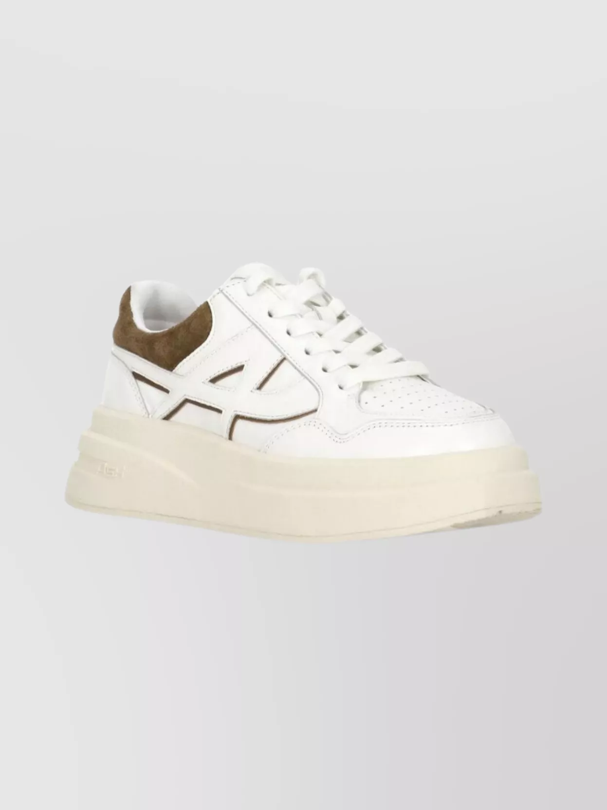 Ash Breathable Round Toe Low Sneakers In White