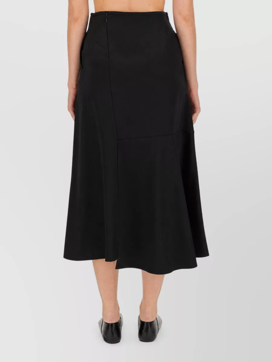 Jil Sander Silk A-Line Skirt