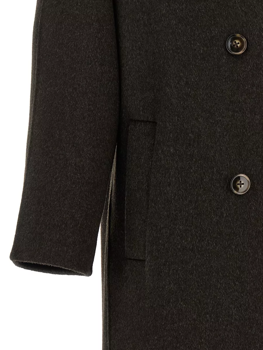 Loulou Studio Cashmere Wool Double-Breasted Coat