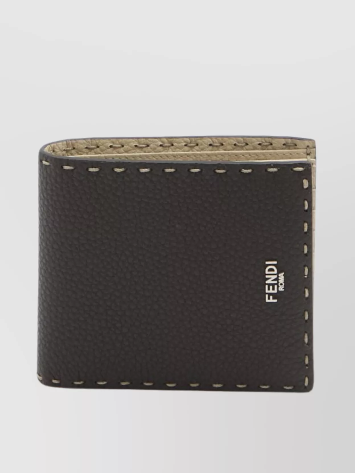 Fendi Handcrafted Leather Wallet Bi-Fold Design
