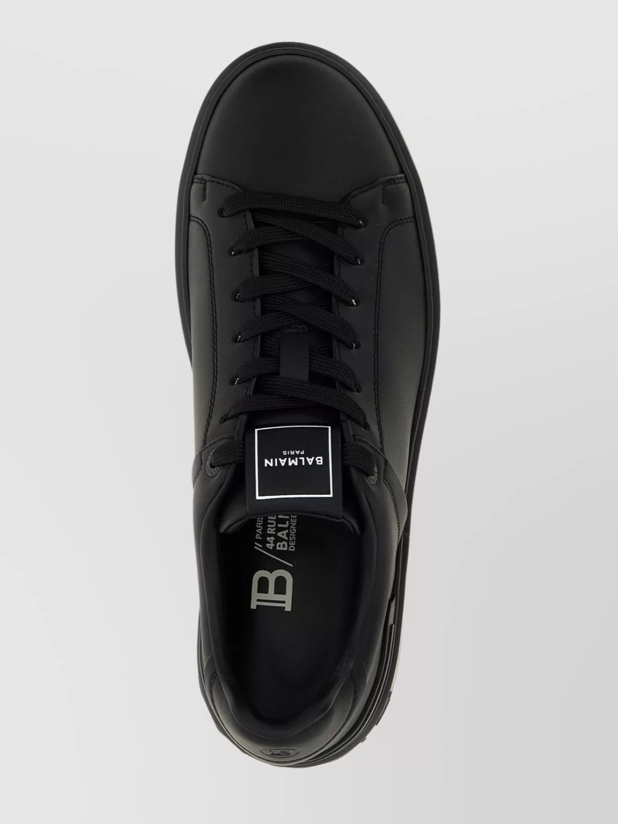 Balmain Court Round Toe Flat Sole Sneakers